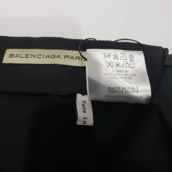 683- Balenciaga Black Pencil Skirt Women’s Size 36 EU S US Made in Italy - Picture 11 of 14